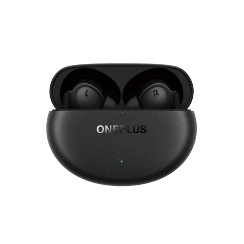 OnePlus Nord Buds 3 Pro Starry Black charging case open with earbuds inside