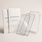 Velnotech 21D Full Glue Tempered Glass (Pack of 2) for iPhone 13/14/15/16/17